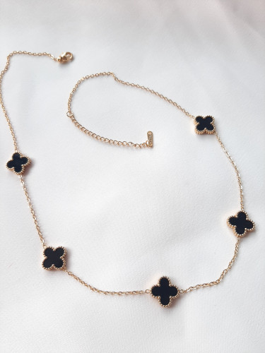 شامل ۵گل ونکلیف مشکی -طلایی